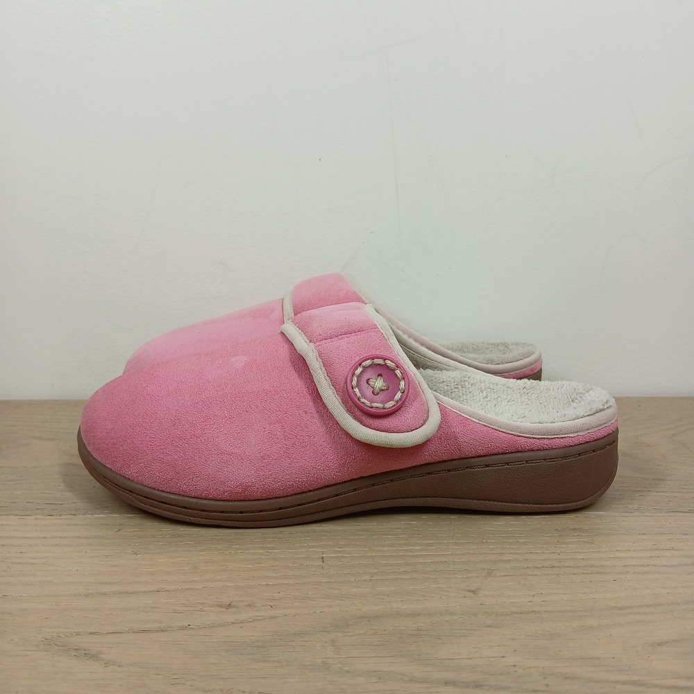 Vionic Slippers Womens 6 Pink Laura Orthotic Comfort Mule House Shoes - Picture 2 of 12